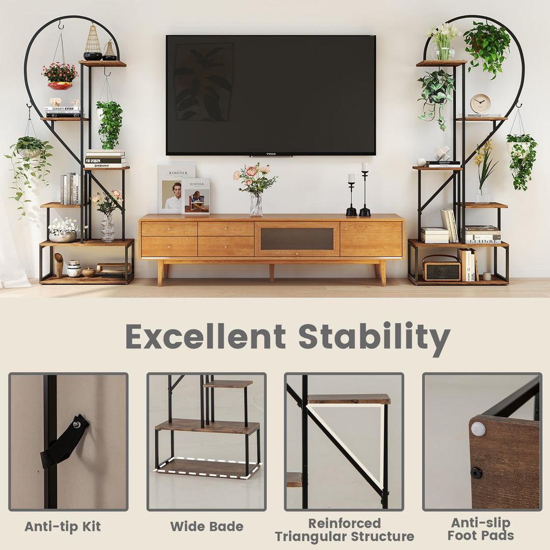 Giantex 6 Tier Tall Plant Stand Indoor for Living Room Balcony Patio Art Studio