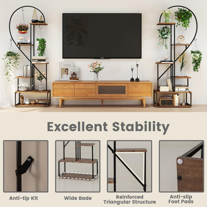 Giantex 6 Tier Tall Plant Stand Indoor for Living Room Balcony Patio Art Studio