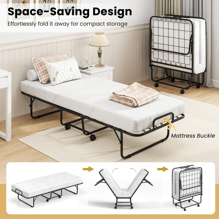 Giantex Folding Bed with Mattress for Adults