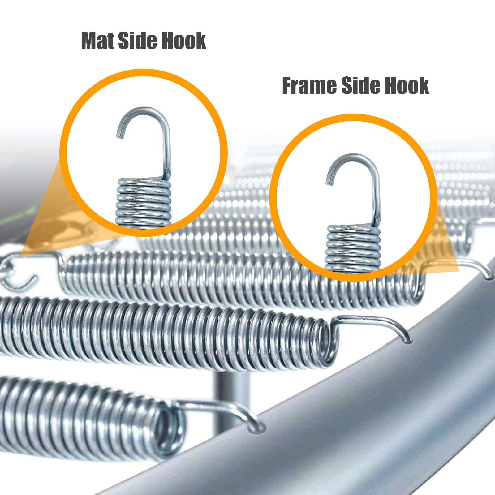 Giantex 7'' Heavy-Duty Galvanized Trampoline Springs