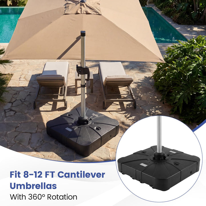 Giantex 375 lbs Cantilever Umbrella Base