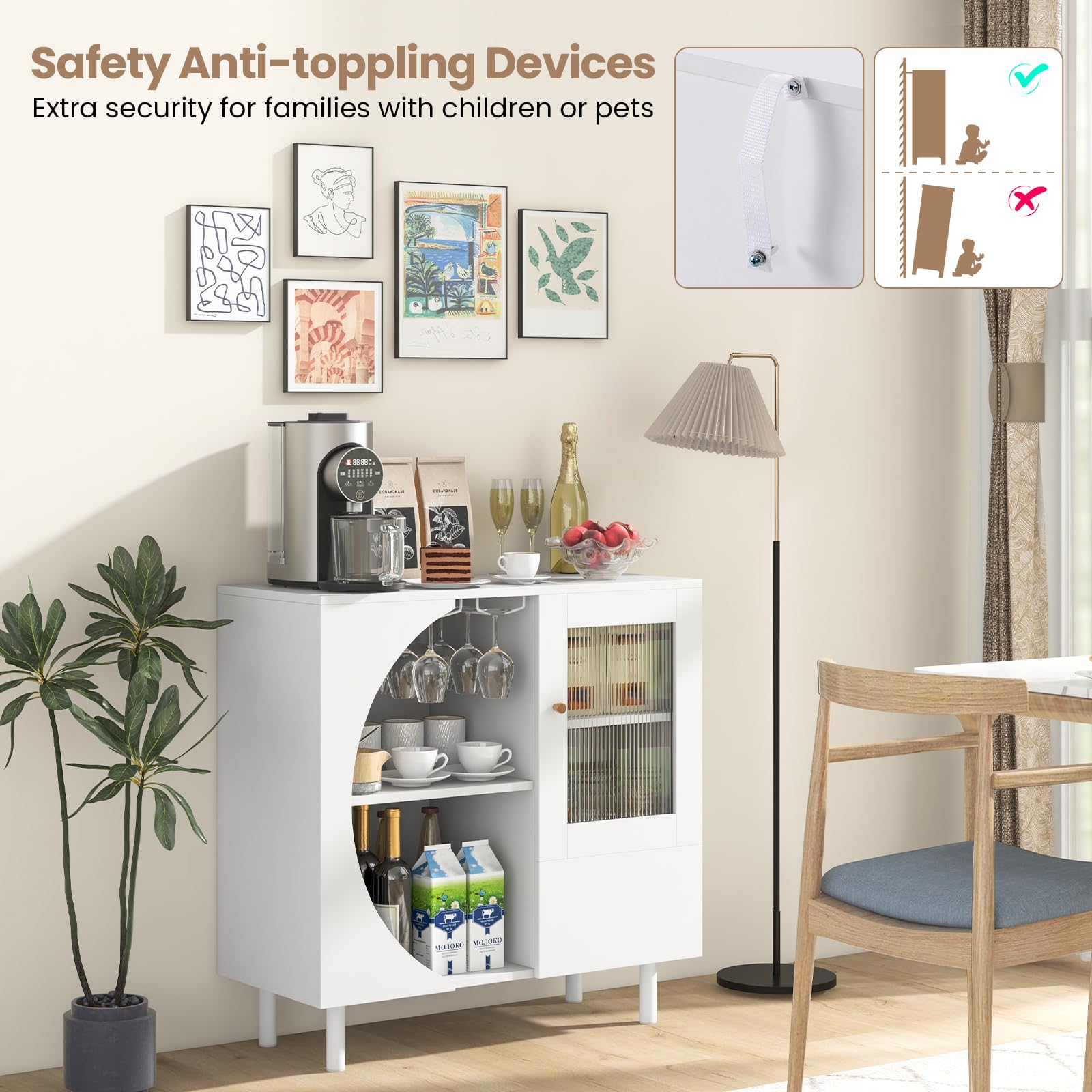Giantex Buffet Cabinet with Storage