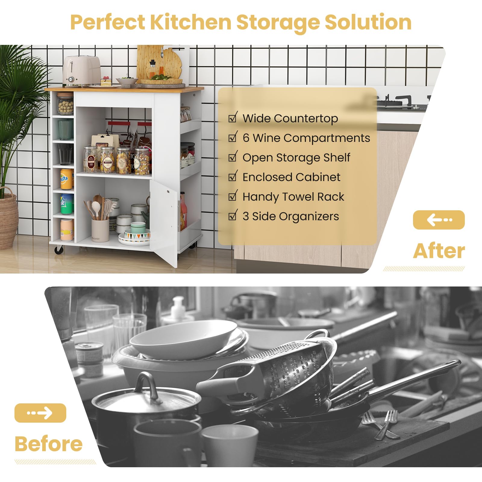 Giantex Kitchen Island