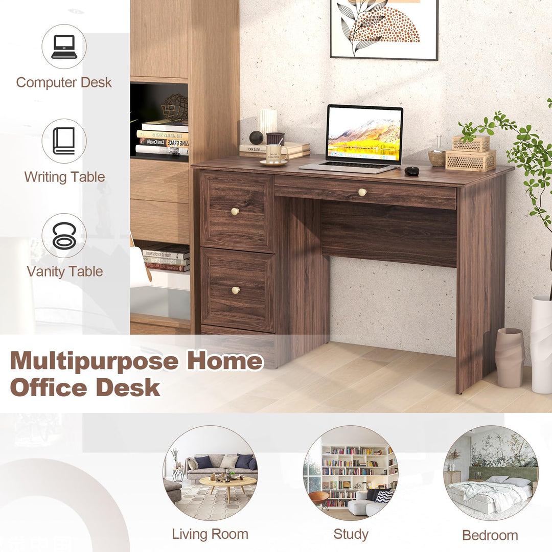 Giantex Computer Desk with 2 Drawers