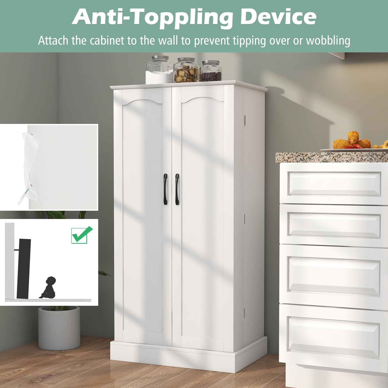 Giantex 47.5” Kitchen Storage Cabinet
