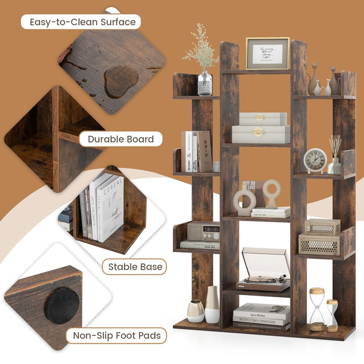 Giantex 7-Cube Tree Bookshelf
