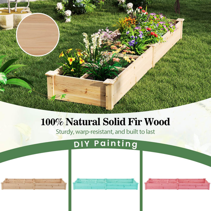 Giantex Wooden Raised Garden Bed