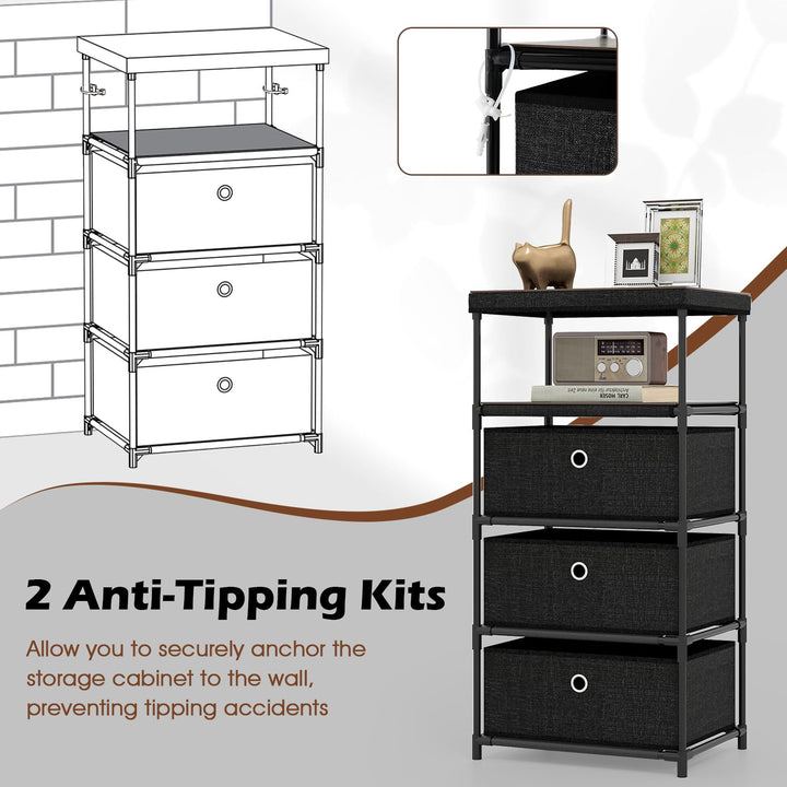 Giantex Dresser with 3 Drawers for Living Room