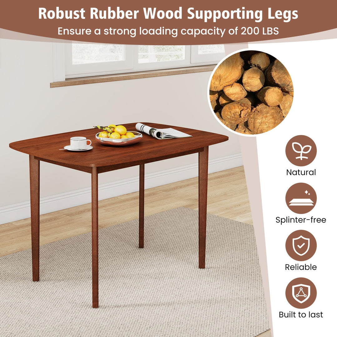 Giantex 43" x 31" Dining Table with Rubber Wood Legs