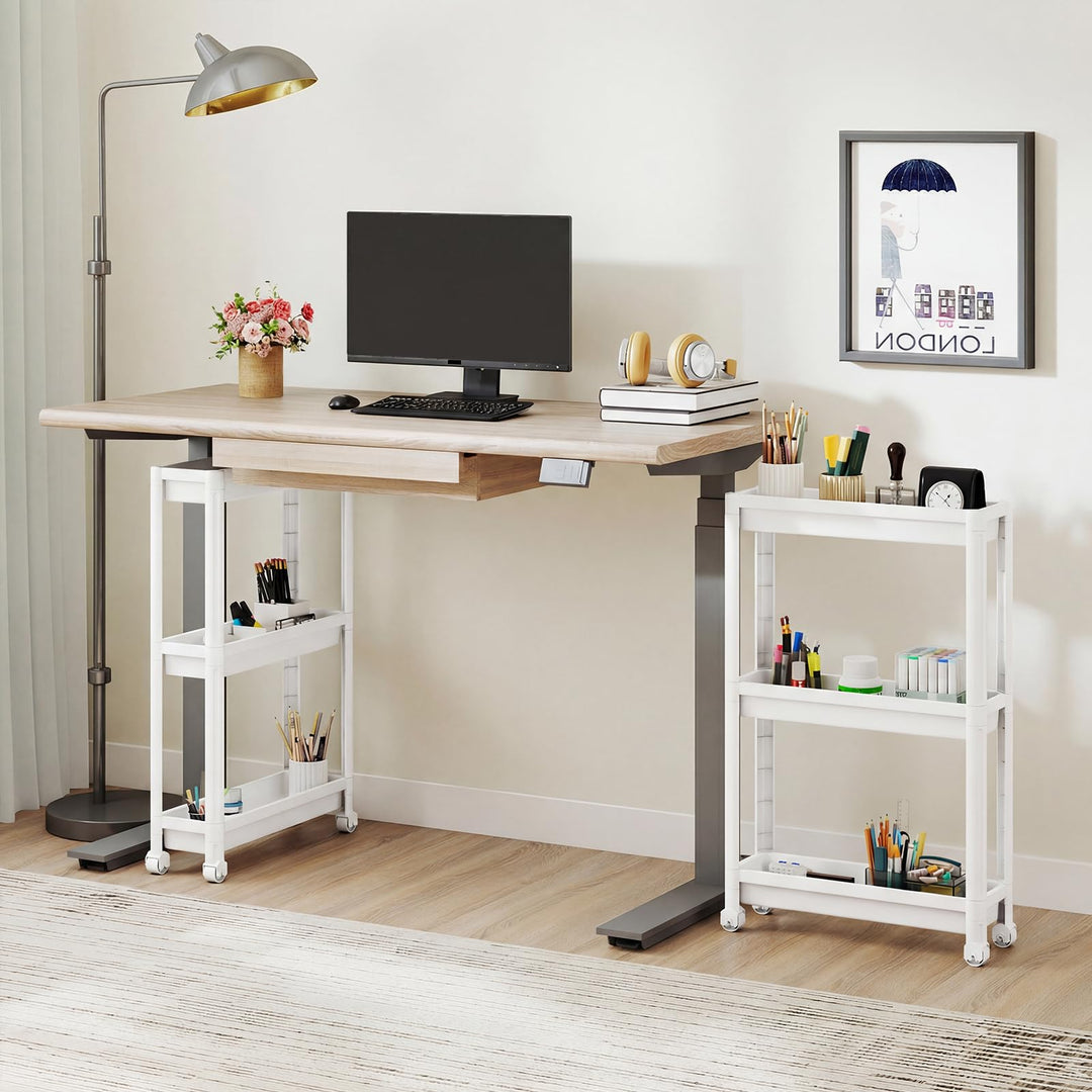 Giantex 2-Pack 3-Tier Slim Rolling Storage Cart