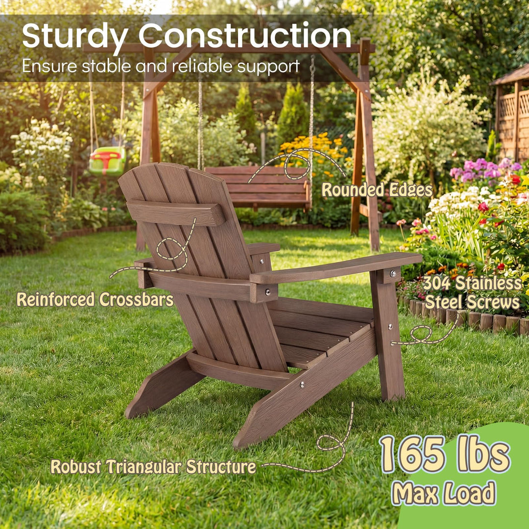 Giantex Kids Adirondack Chair | All-Weather HIPS Children&