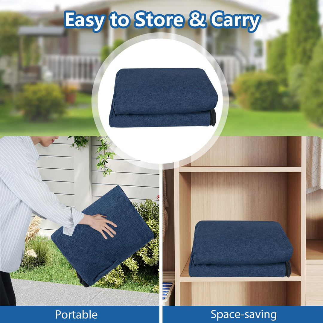 Giantex Double Inflatable Couch | Portable Blow Up Sofa with Detachable Cover