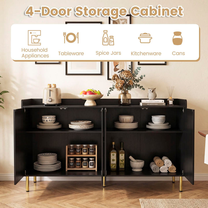 Giantex 55" Modern Buffet Cabinet with 4 Doors