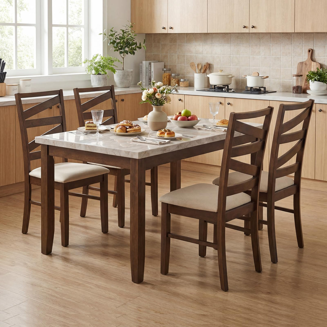 Giantex Kitchen Chairs with Tall Backrests for Dining Room