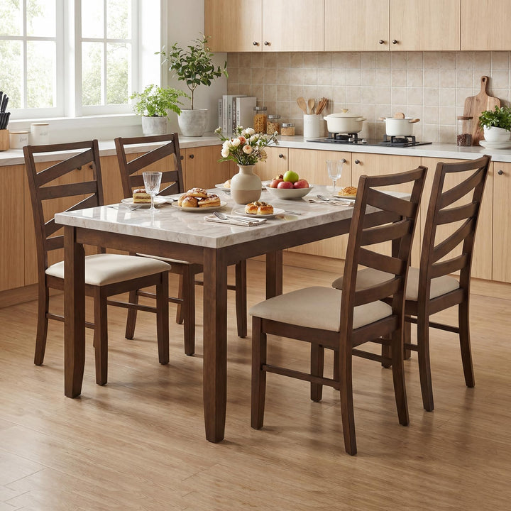 Giantex Kitchen Chairs with Tall Backrests for Dining Room