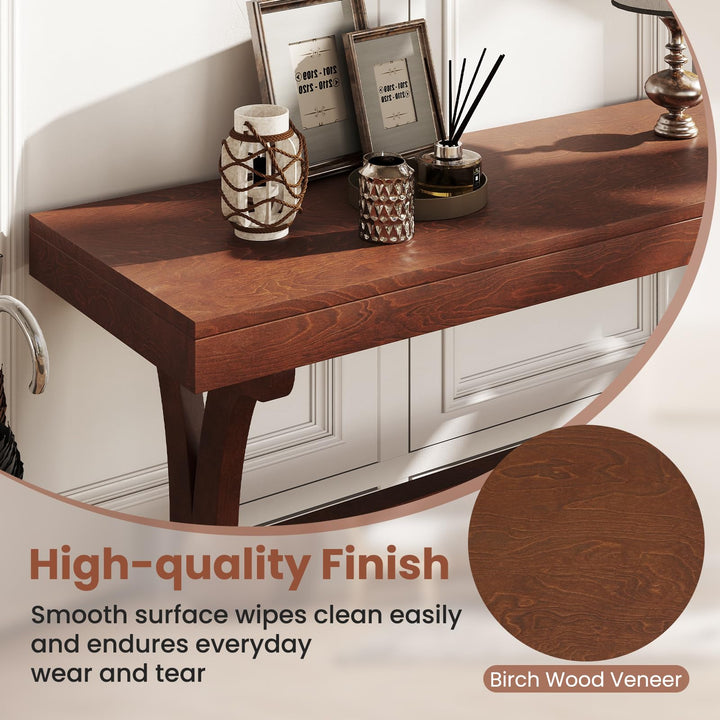 Giantex 52" Narrow Console Table with Storage Shelf & Anti-Tip Kit for Entryway Living Room