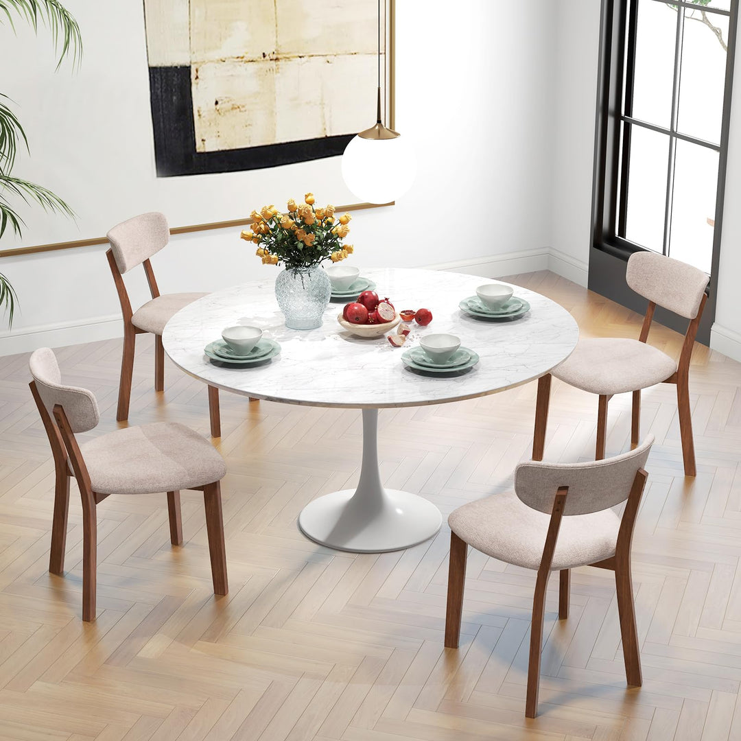 Giantex Wooded Dining Chairs Set of 2/4 for Living Room Restaurant