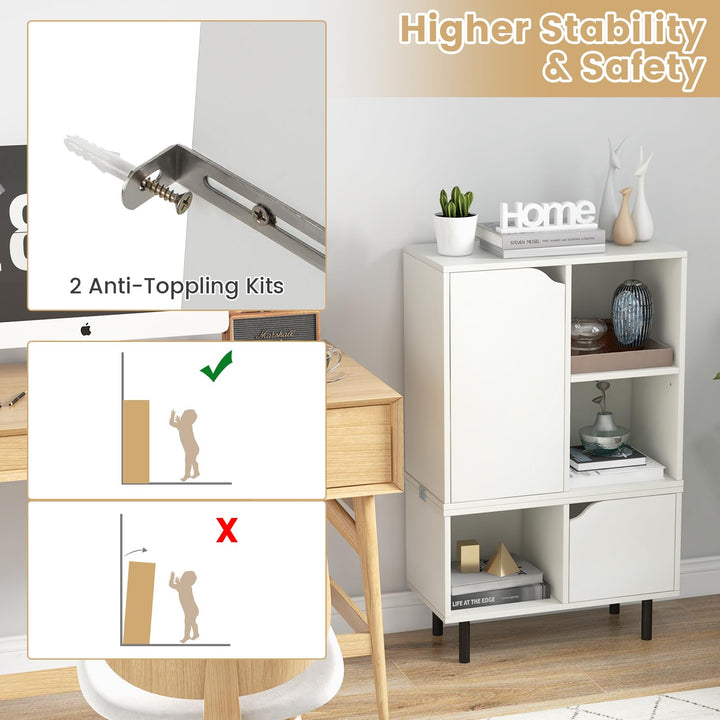 Giantex 5 Cube Stackable Bookcase