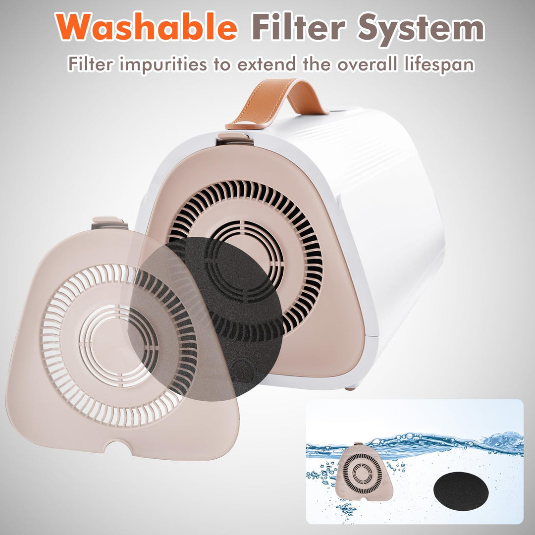 Giantex Dog Dryer, Dog Hair Dryer with Adjustable Air Speed and Temperature Control, 4 Nozzles, Negative Ion Function