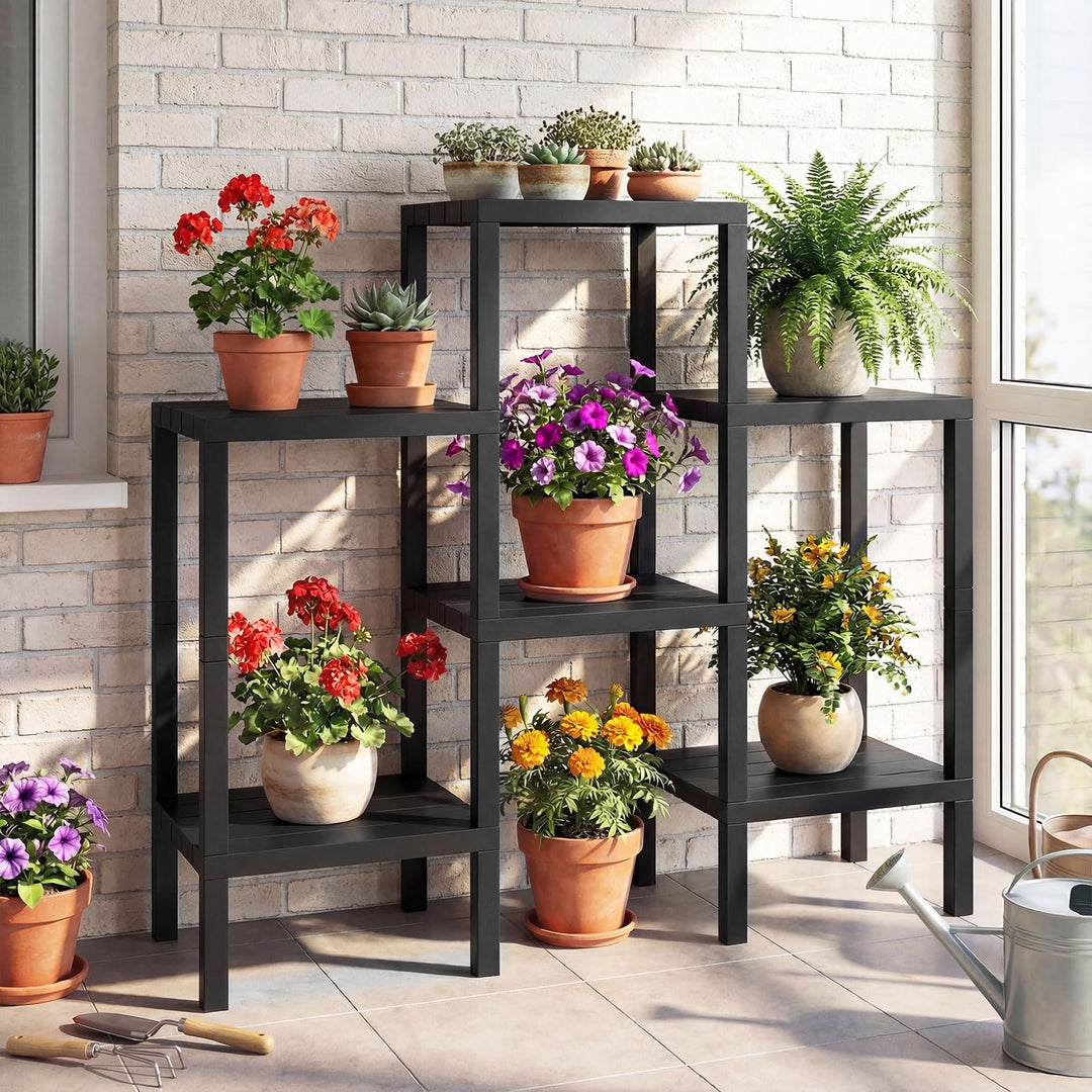 Giantex 6-Tier Plastic Modular Storage Shelves