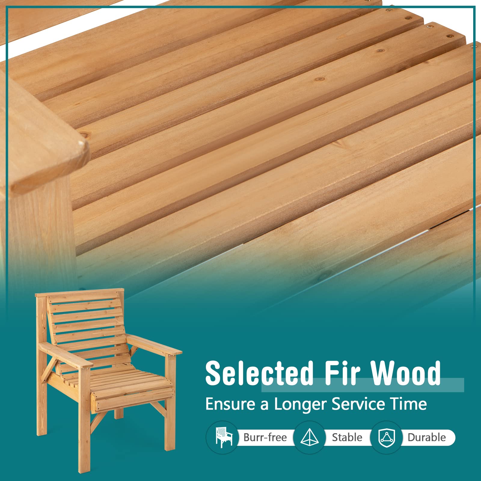 Giantex Outdoor Patio Dining Chairs