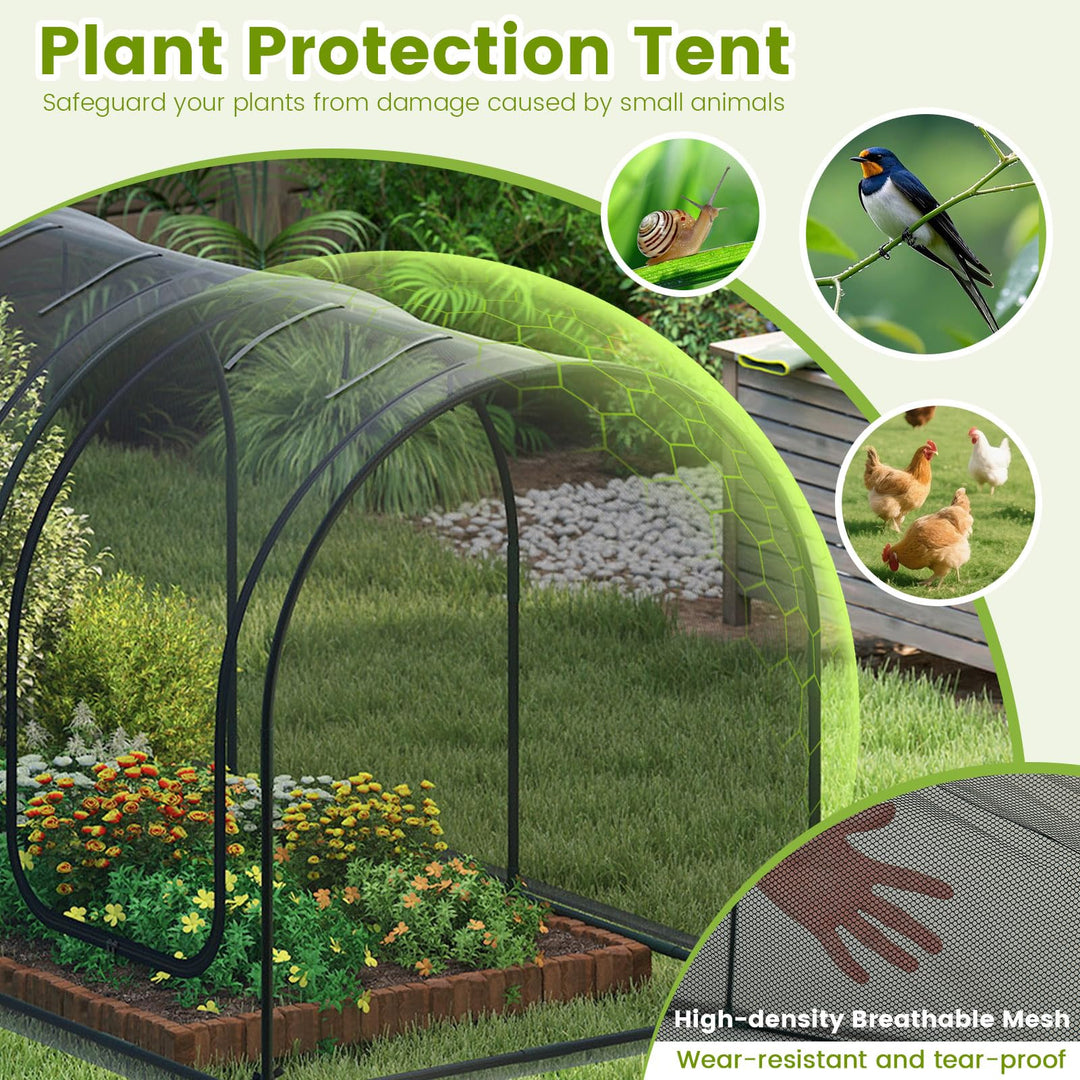 Giantex 108” x 48” x 47” Tunnel Crop Cage