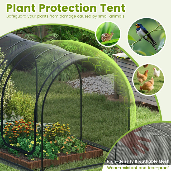 Giantex 108” x 48” x 47” Tunnel Crop Cage