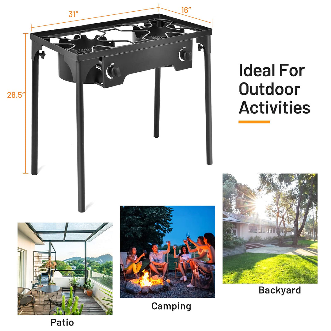 Giantex 150,000 BTU Outdoor Double Burner Stove
