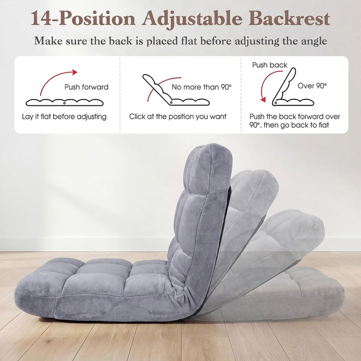 Giantex Floor Chair with 14-Position Adjustable