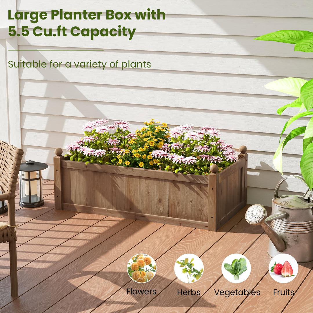 Giantex Wood Raised Garden Bed
