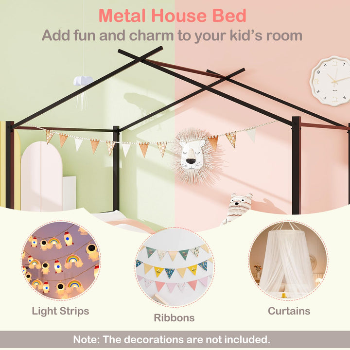 Giantex Full Size House Bed with 2 Storage Drawers