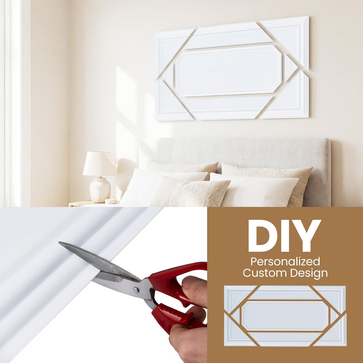 Giantex 12/24 Pack PVC Wall Panels with Raised Design