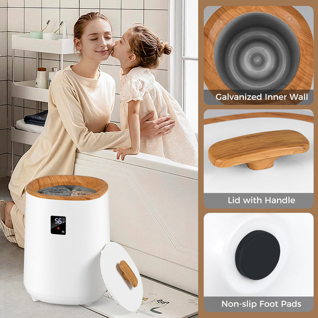 Giantex 18 L Large Blanket Towel Warmer with LED Display for Bathroom