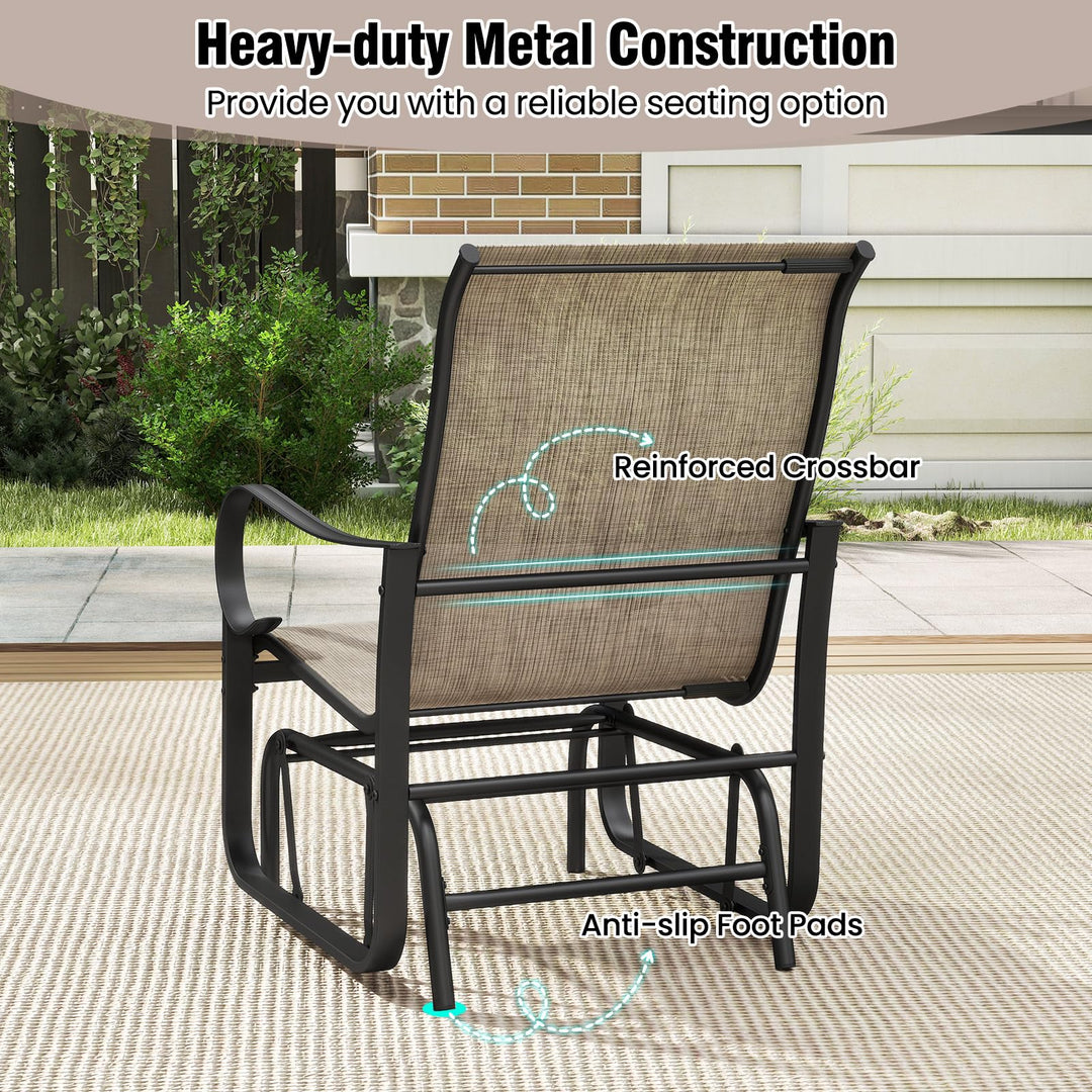 Giantex Outdoor Glider Set for Garden and Backyard