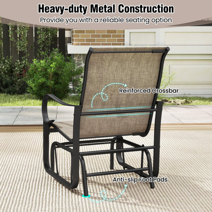 Giantex Outdoor Glider Set for Garden and Backyard