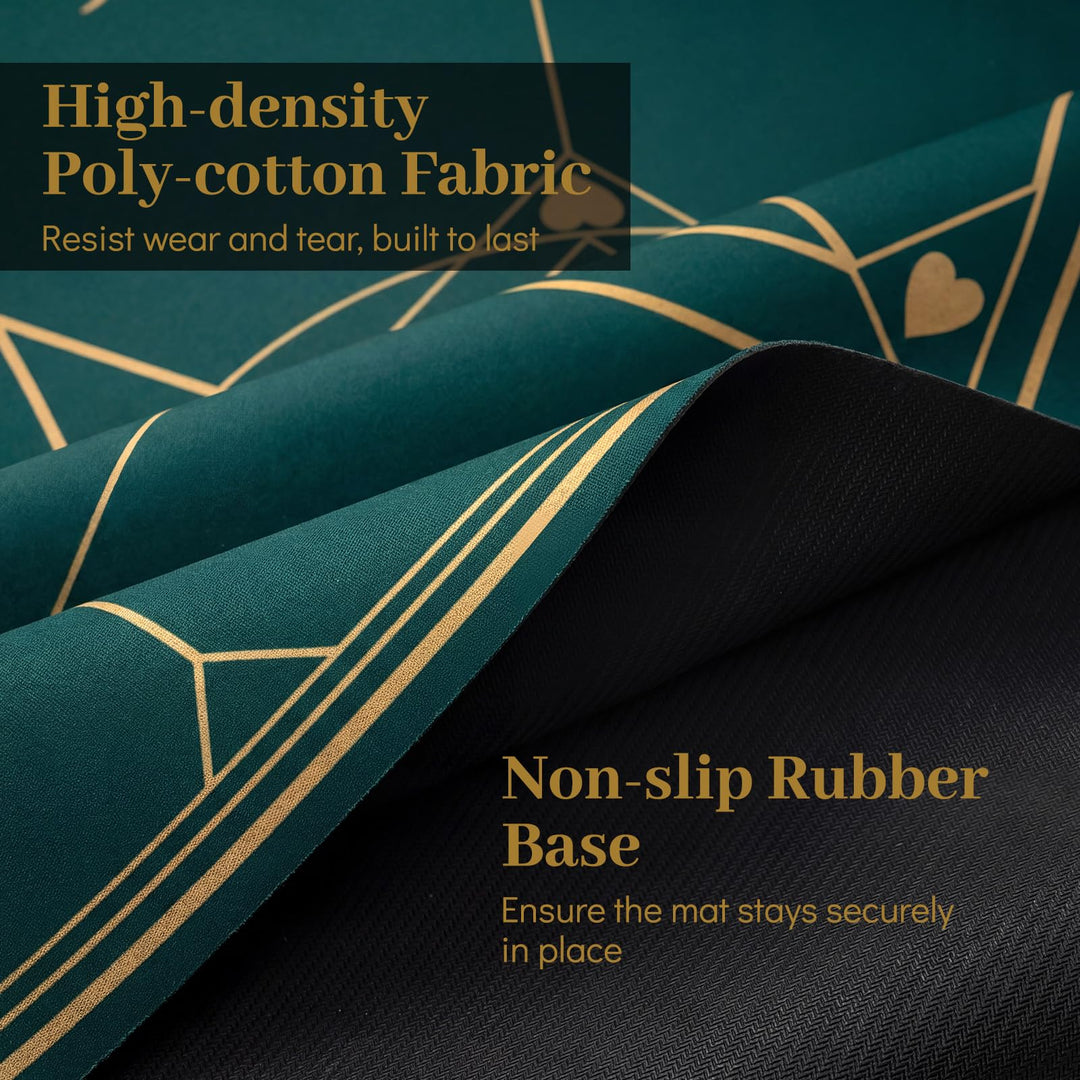 Giantex 8 Player Foldable Texas Holdem Poker Mat with Carrying Bag