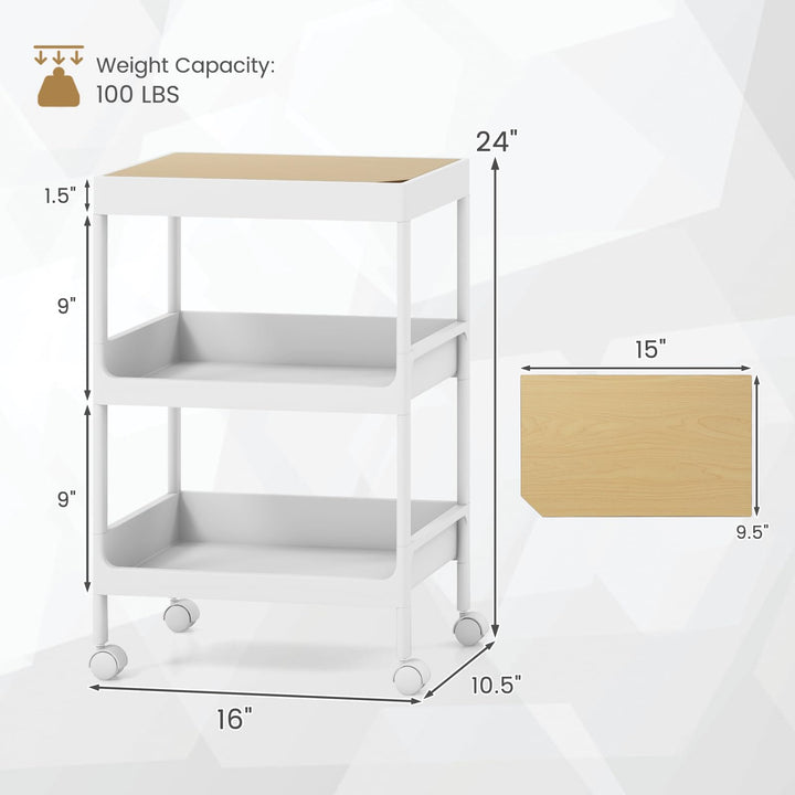 Giantex Rolling Utility Cart