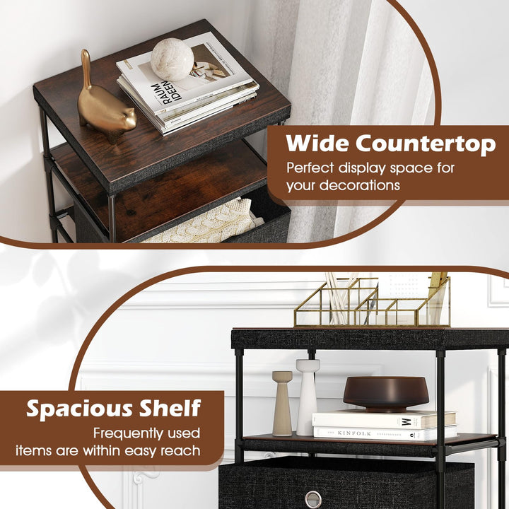 Giantex Dresser with 4 Drawers for Living Room