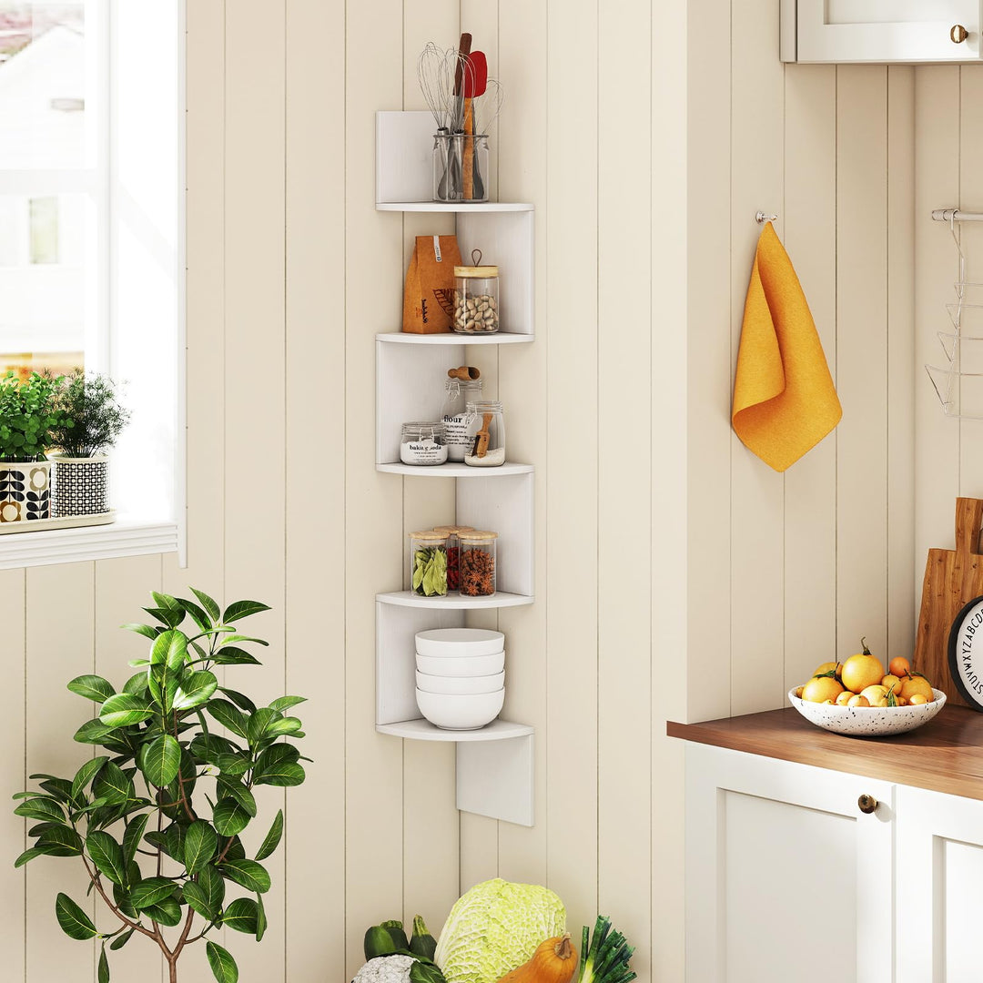 Giantex Corner Shelf Wall Mounted Set of 1/2