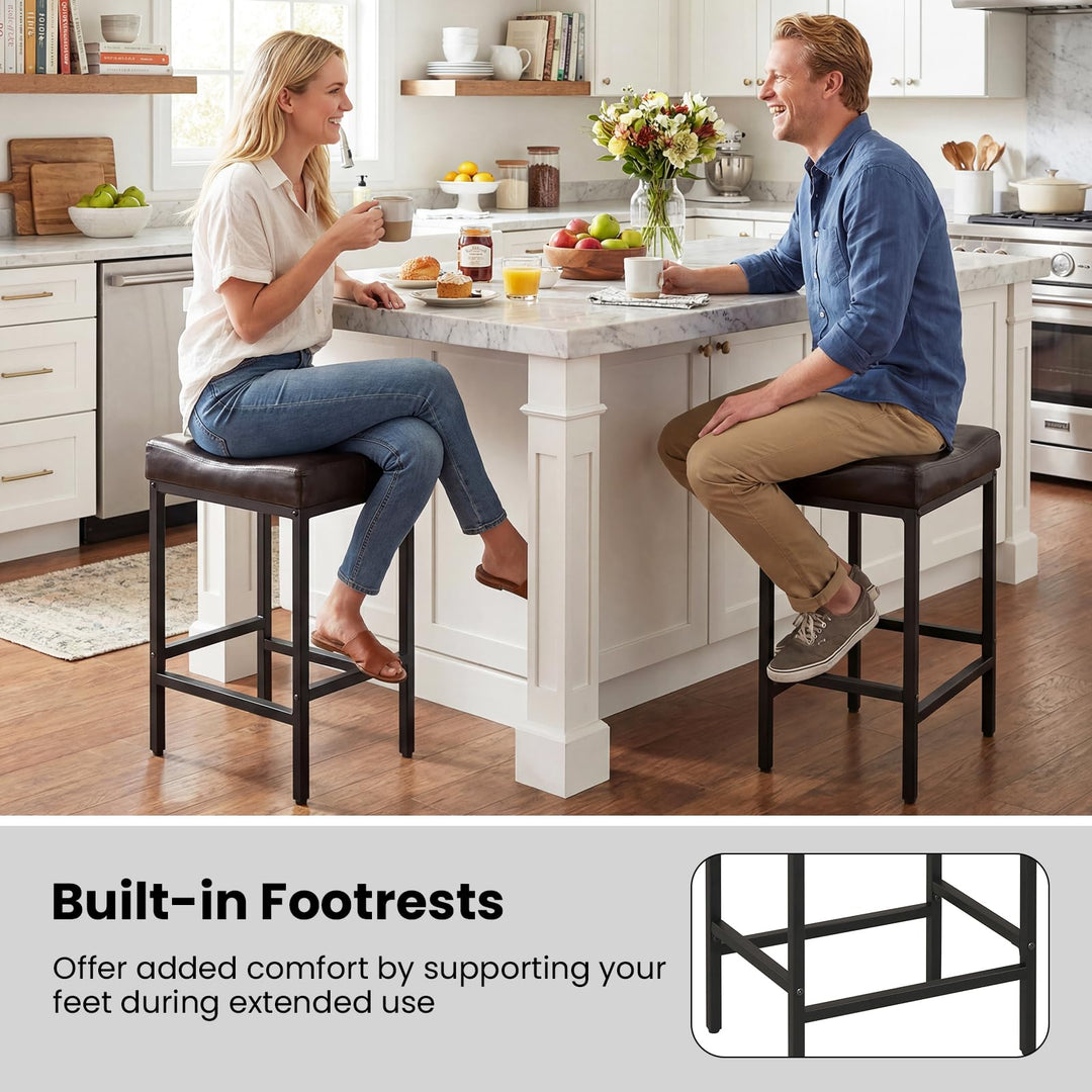 Giantex 25 Inch Counter Height Bar Chairs for Kitchen Island (2/4)