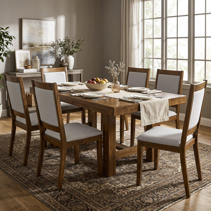 GIANTEX Upholstered Dining Chairs Set of 2 for Living Room