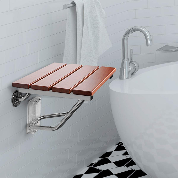 15" Folding Shower Seat Bench300lb Capacity for Senior