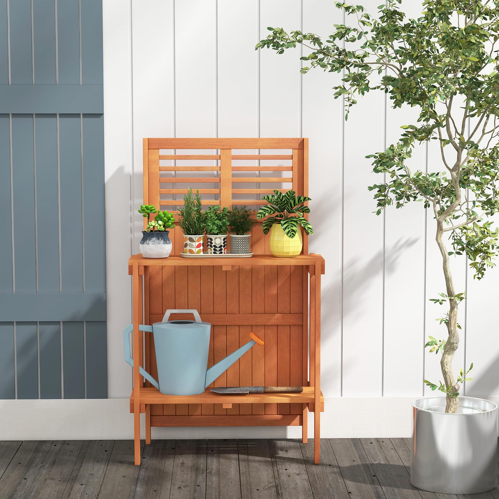Giantex Folding Potting Bench