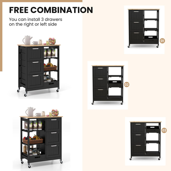Giantex Kitchen Island Cart on Wheels