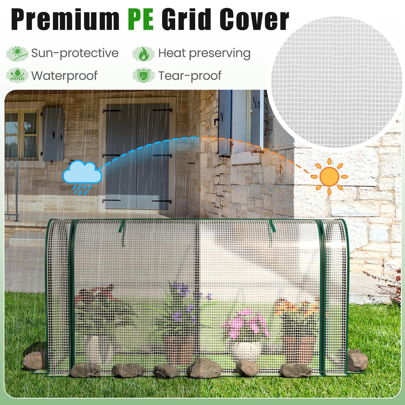 Giantex Raised Garden Bed with Cover