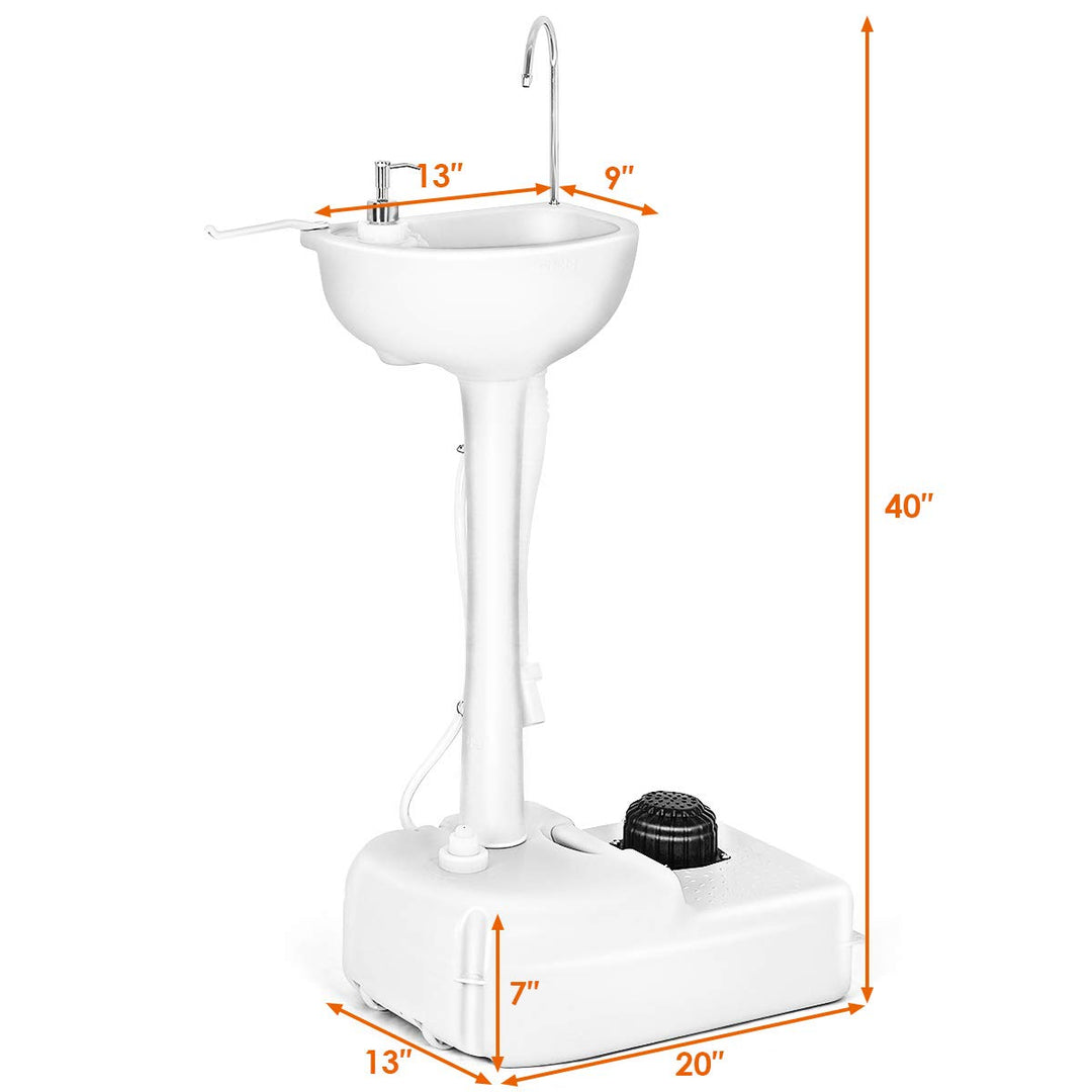 Portable Camping Sink with Soap Dispenser and Towel Holder