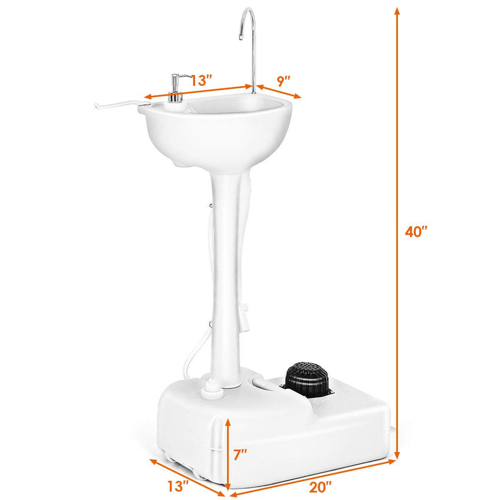 Portable Camping Sink with Soap Dispenser and Towel Holder