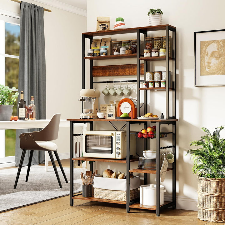 Giantex  6-Tier Large Bakers Rack with Power Outlet