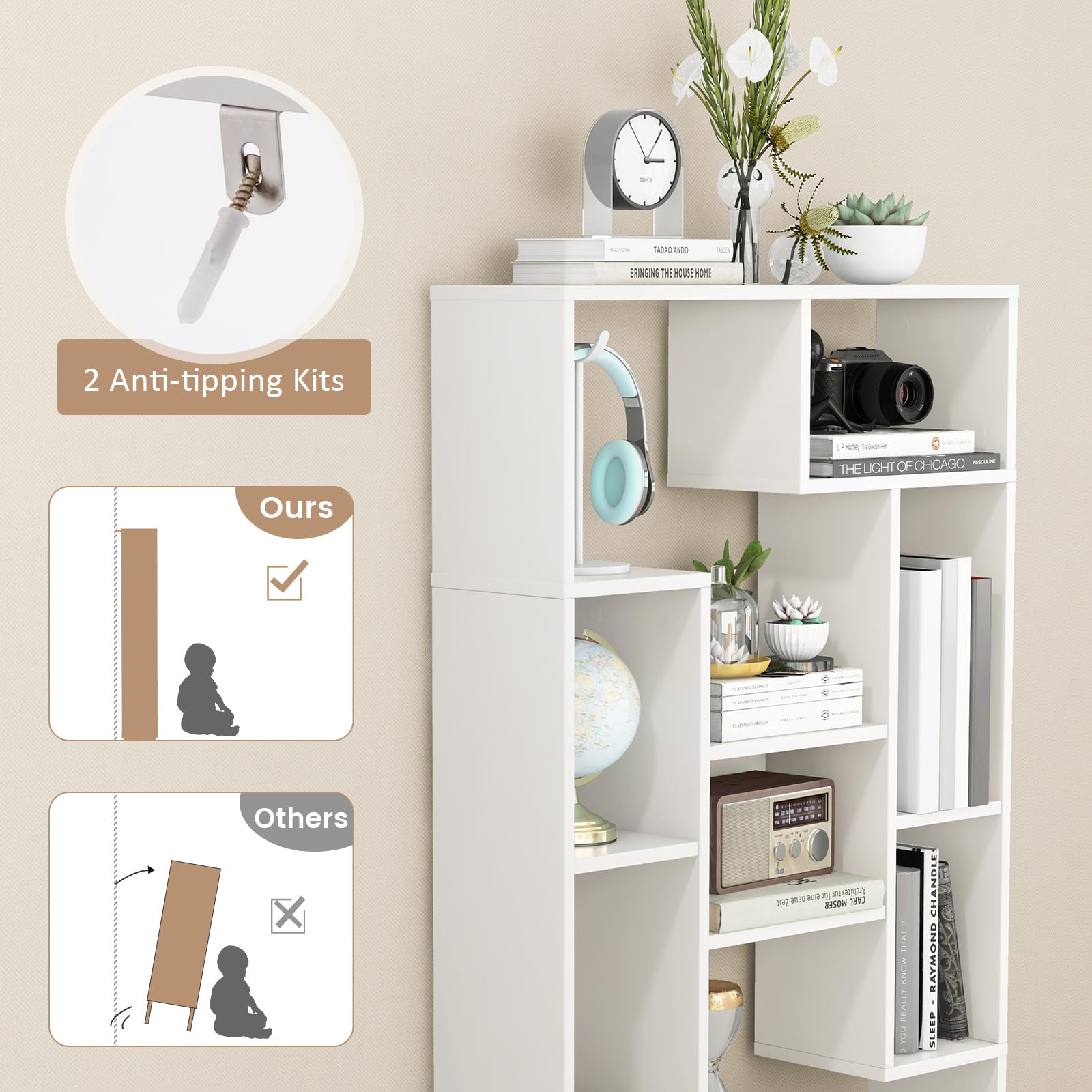 Giantex 47-Inch Bookshelf