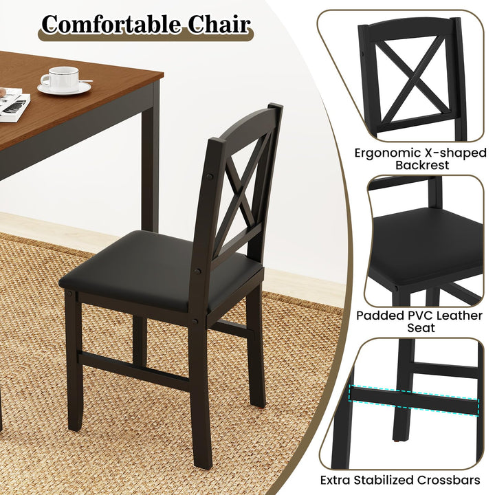 Giantex 3-Piece Dining Table Set for 2
